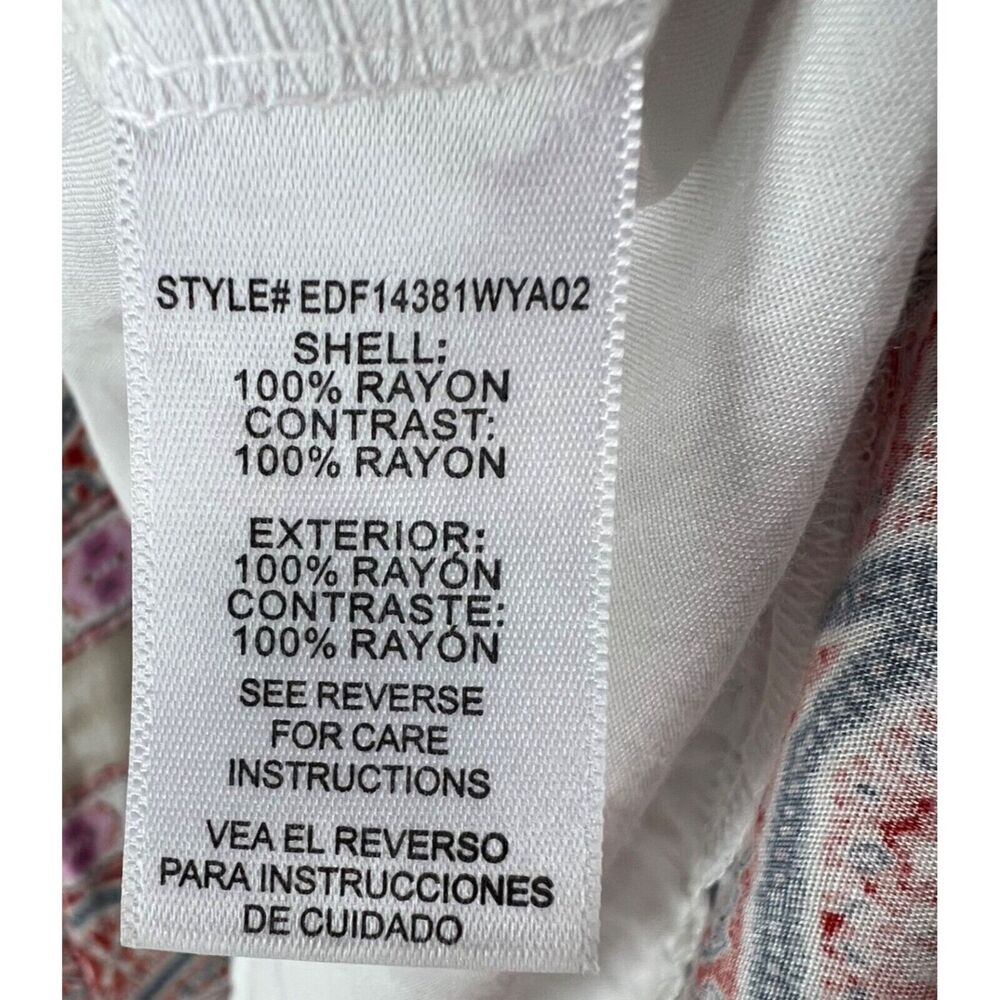 Altar'd State Dress sz L pastels Bandana Print Sleeveless Flowy Boho Western XL? - Picture 12 of 14